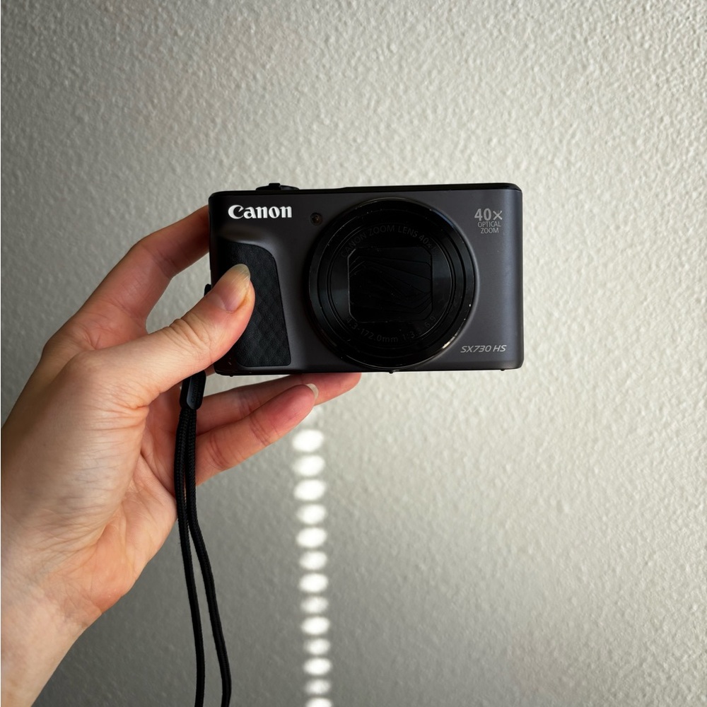 Canon Black Digital Camera Compact Design
